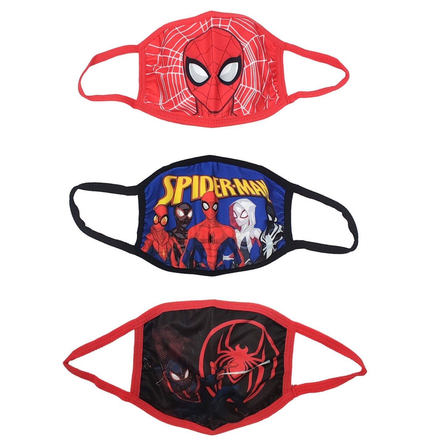 KIDS MARVEL SPIDERVERSE FACE MASKS