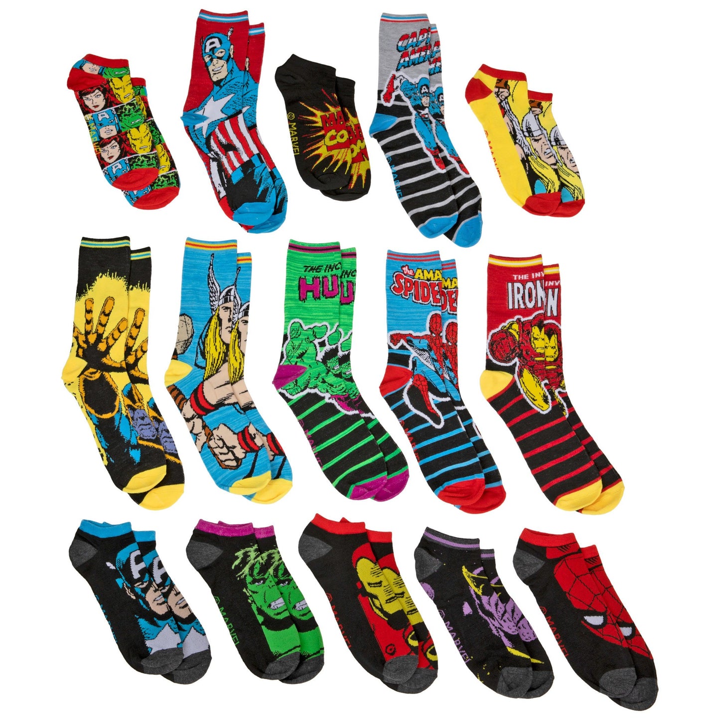 MARVEL COMICS 15 DAY OF SOCKS JACK KIRBY COLLECTION