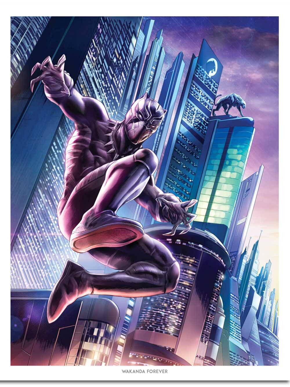 LIMITED EDITION BLACK PANTHER ART PRINT | 16" X 20"