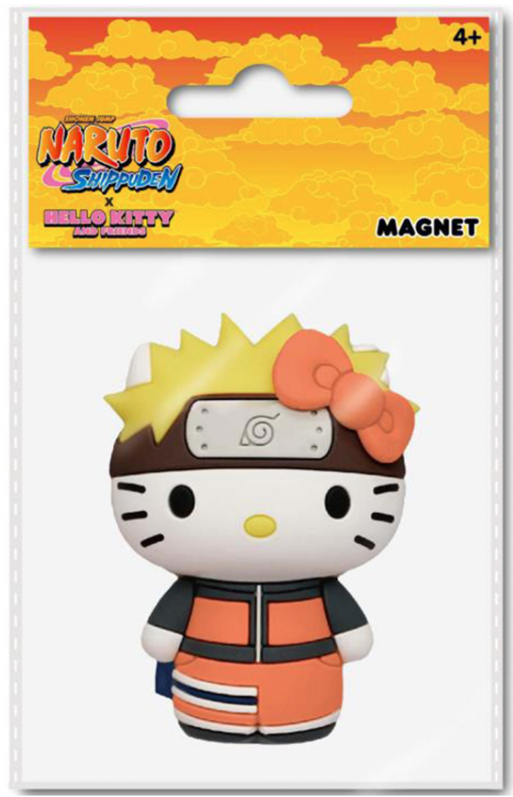UZUMAKI NARUTO X HELLO KITTY 3D FOAM MAGNET