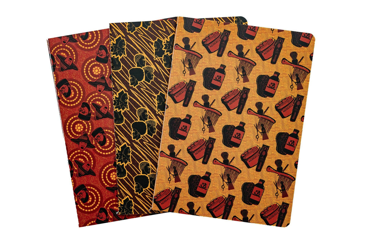 The Barbershop A5 Stitched Notebook Set