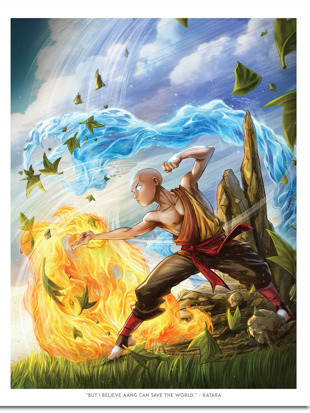 AVATAR AANG- LIMITED EDITION   |  16" X 20" ART PRINT POSTER