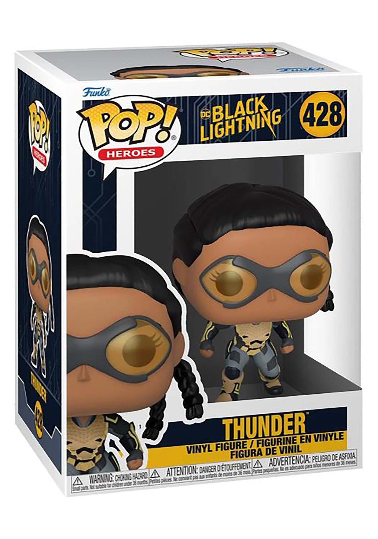 BLACK LIGHTNING THUNDER POP !  VINYL FIGURE