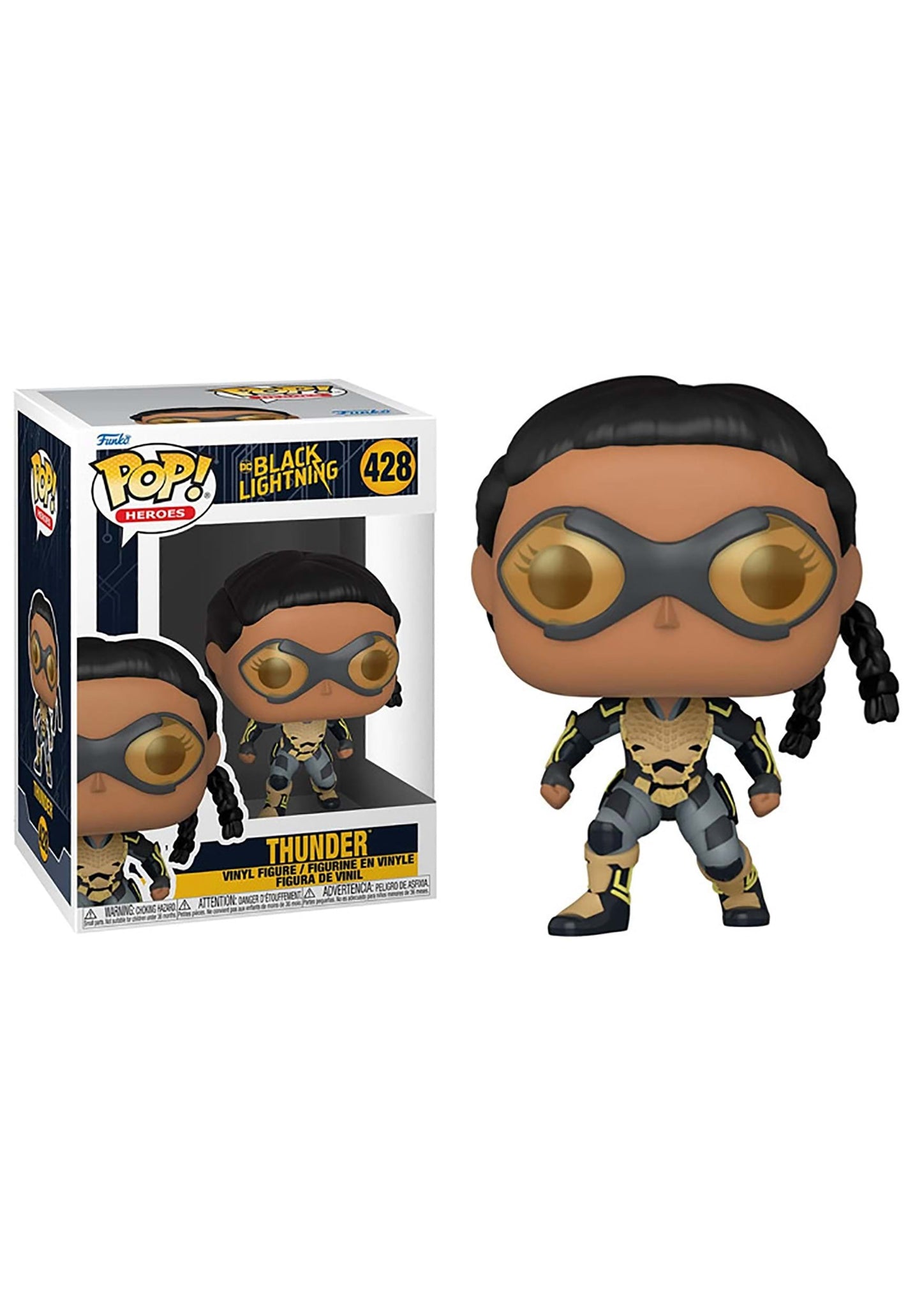 BLACK LIGHTNING THUNDER POP !  VINYL FIGURE