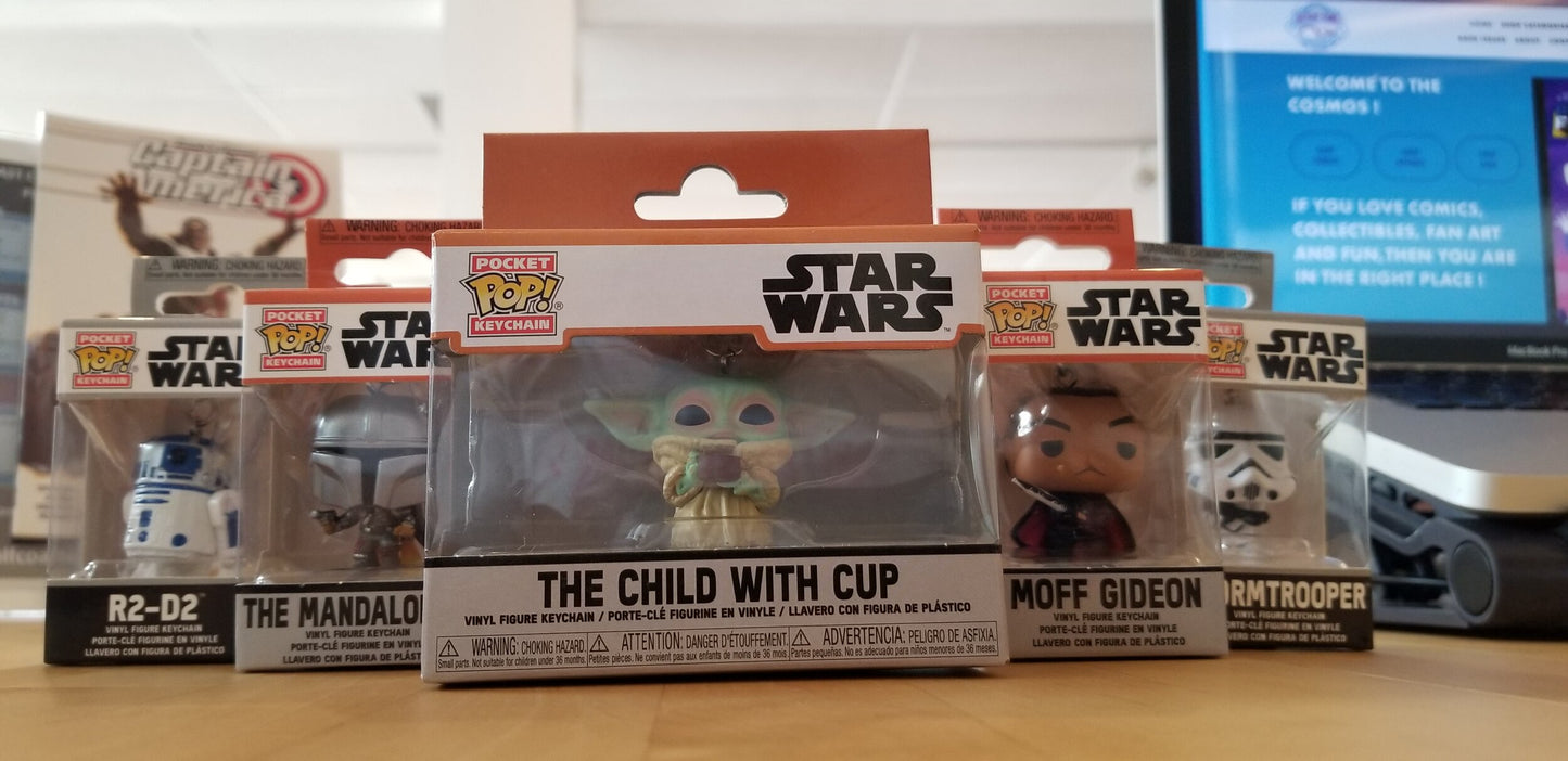 POCKET POP STAR WARS / MANDALORIAN  KEYCHAIN