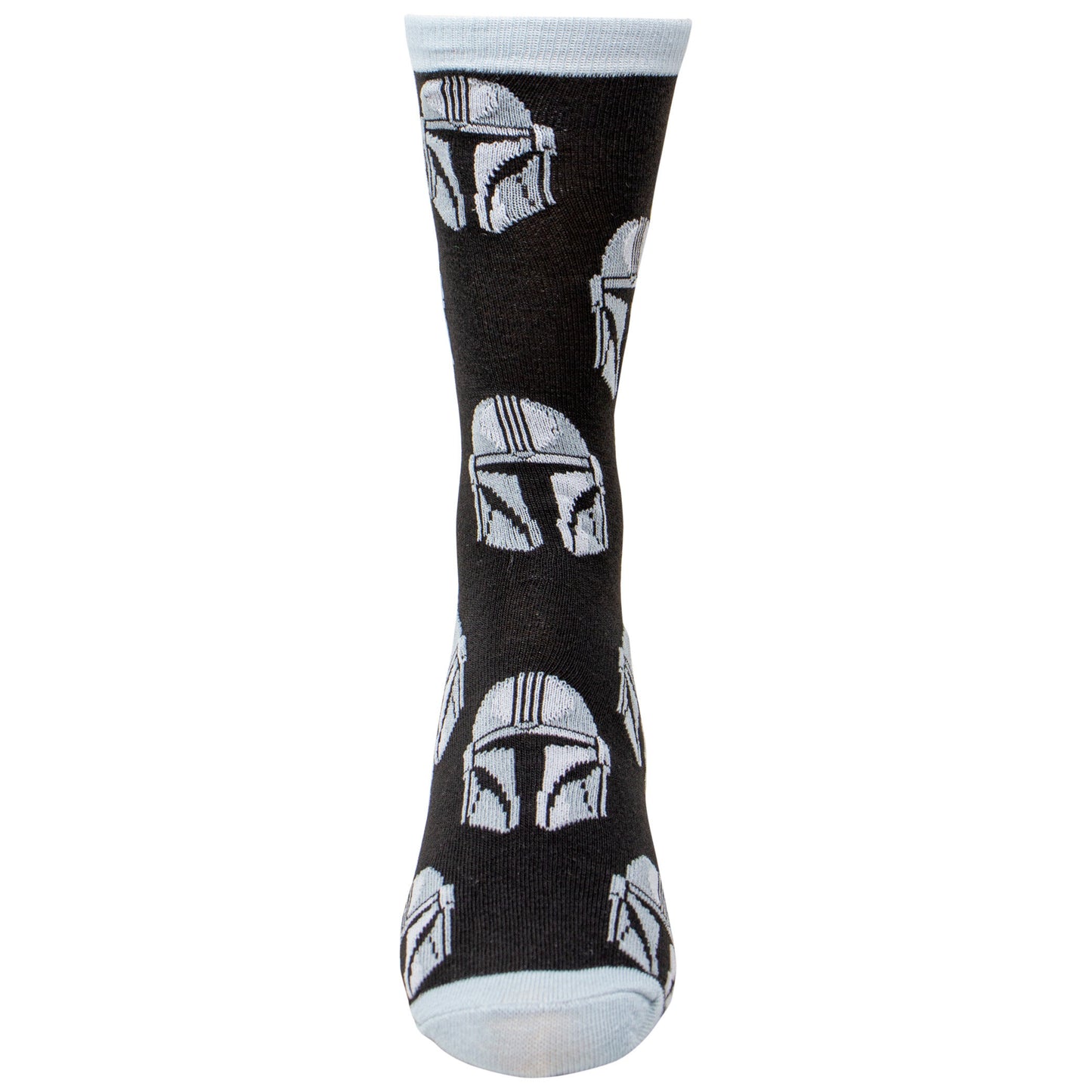 STAR WARS THE MANDALORIAN  HELMET ALL OVER PRINT CREW SOCKS