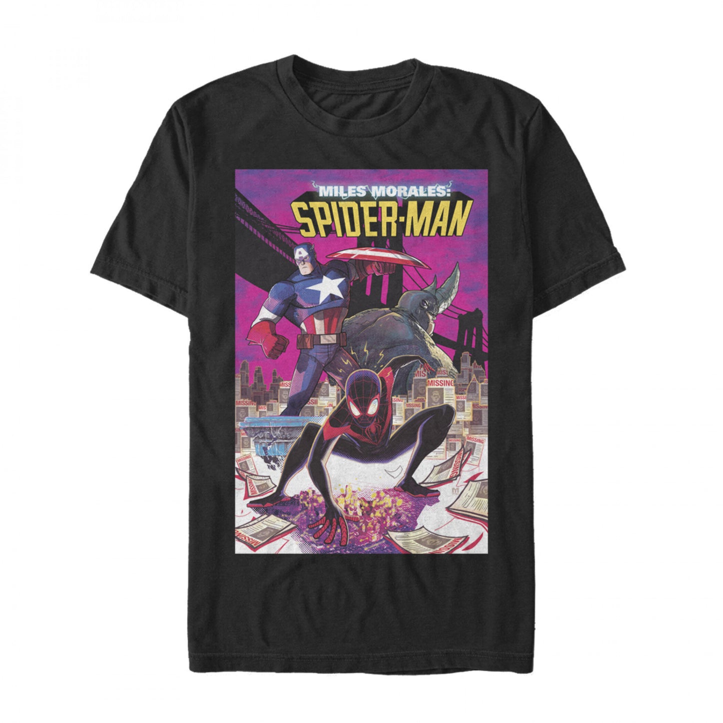 SPIDER-MAN MILES MORALES #3 COMIC COVER T-SHIRT
