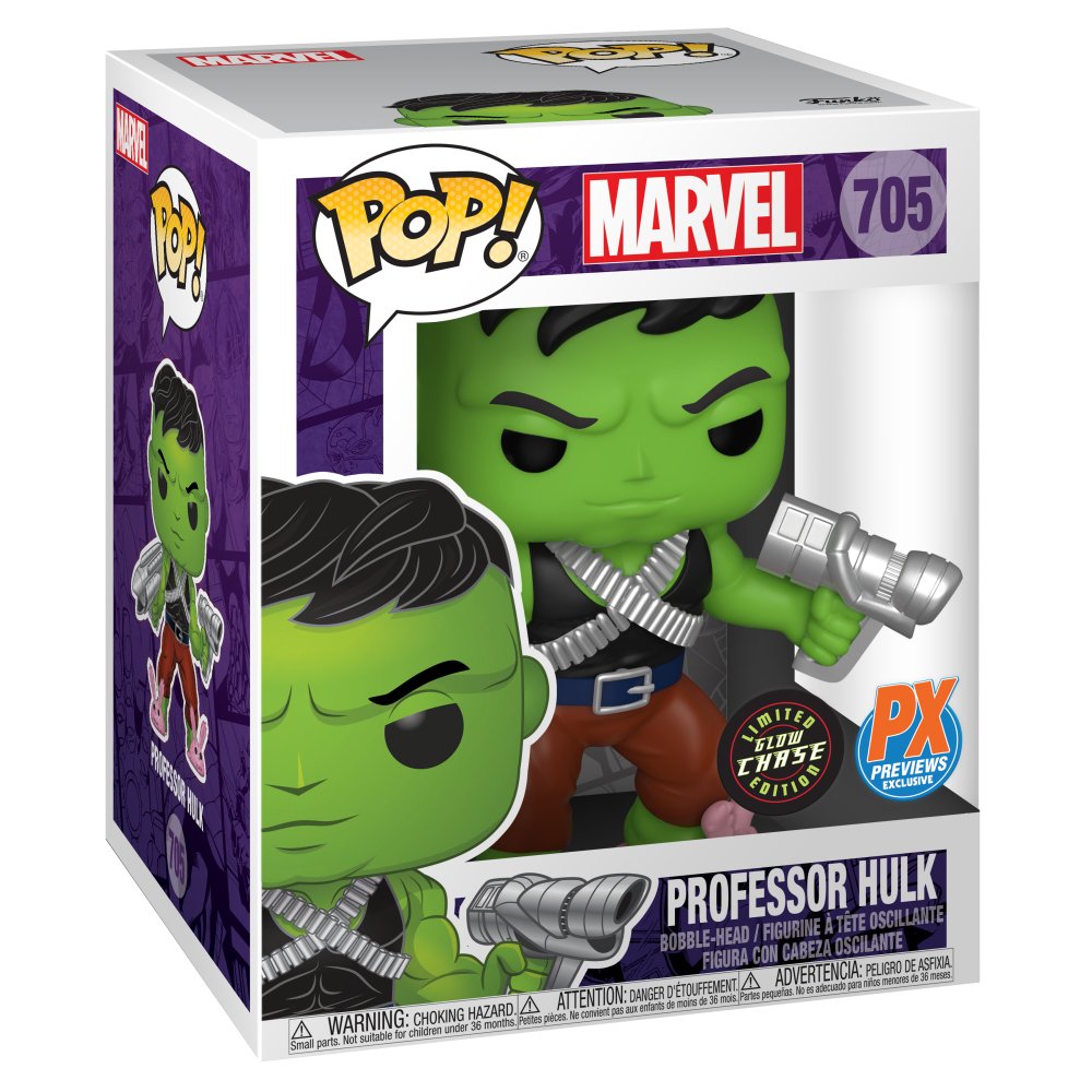 POP SUPER MARVEL HEROES PROFESSOR HULK PX 6IN VIN FIG W/CHAS