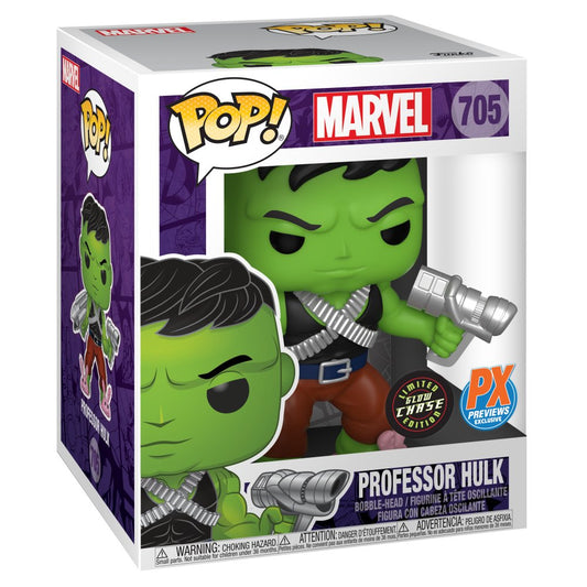 POP SUPER MARVEL HEROES PROFESSOR HULK PX 6IN VIN FIG W/CHAS
