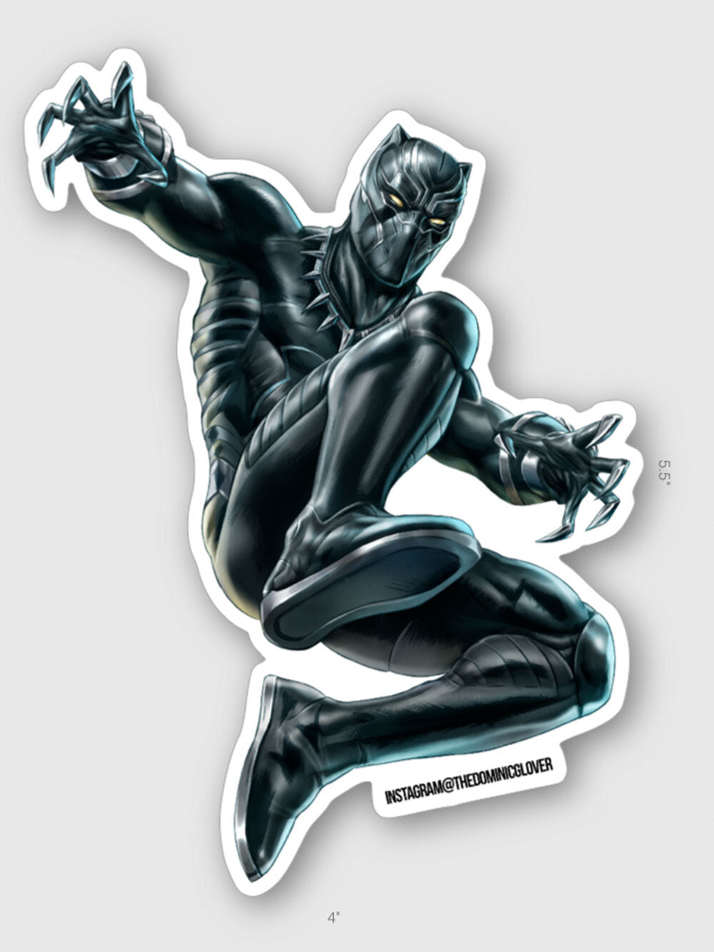 STKR  |  Full body BLACK PANTHER