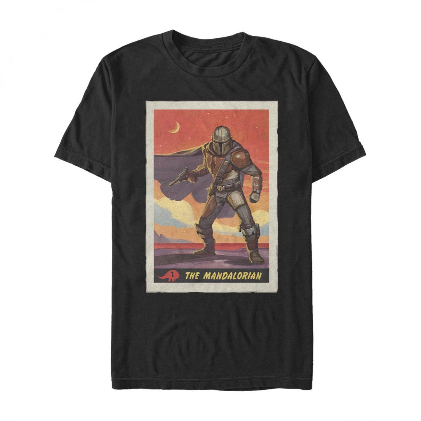 THE MANDALORIAN TRADING CARD TEE | HEATHERED BLACK - UNISEX