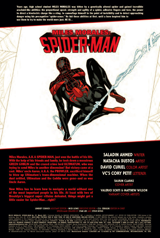MILES MORALES SPIDER-MAN #22