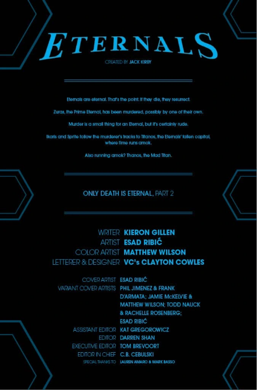 ETERNALS #2 (OF 4)  + BONUS DIGITAL EDITION