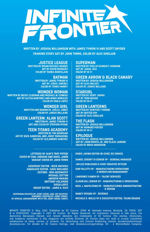 INFINITE FRONTIER #0 (ONE SHOT) WRAPAROUND COVER