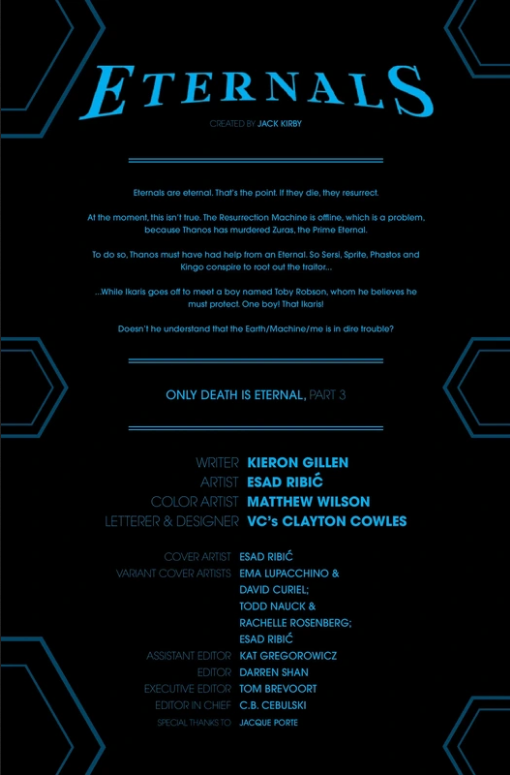 ETERNALS #3  (OF 4) + BONUS DIGITAL EDITION