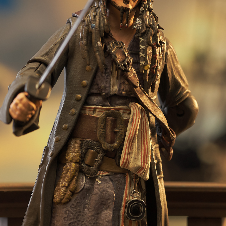 DISNEY PIRATES OF THE CARIBBEAN JACK SPARROW DELUXE ACTION FIGURE