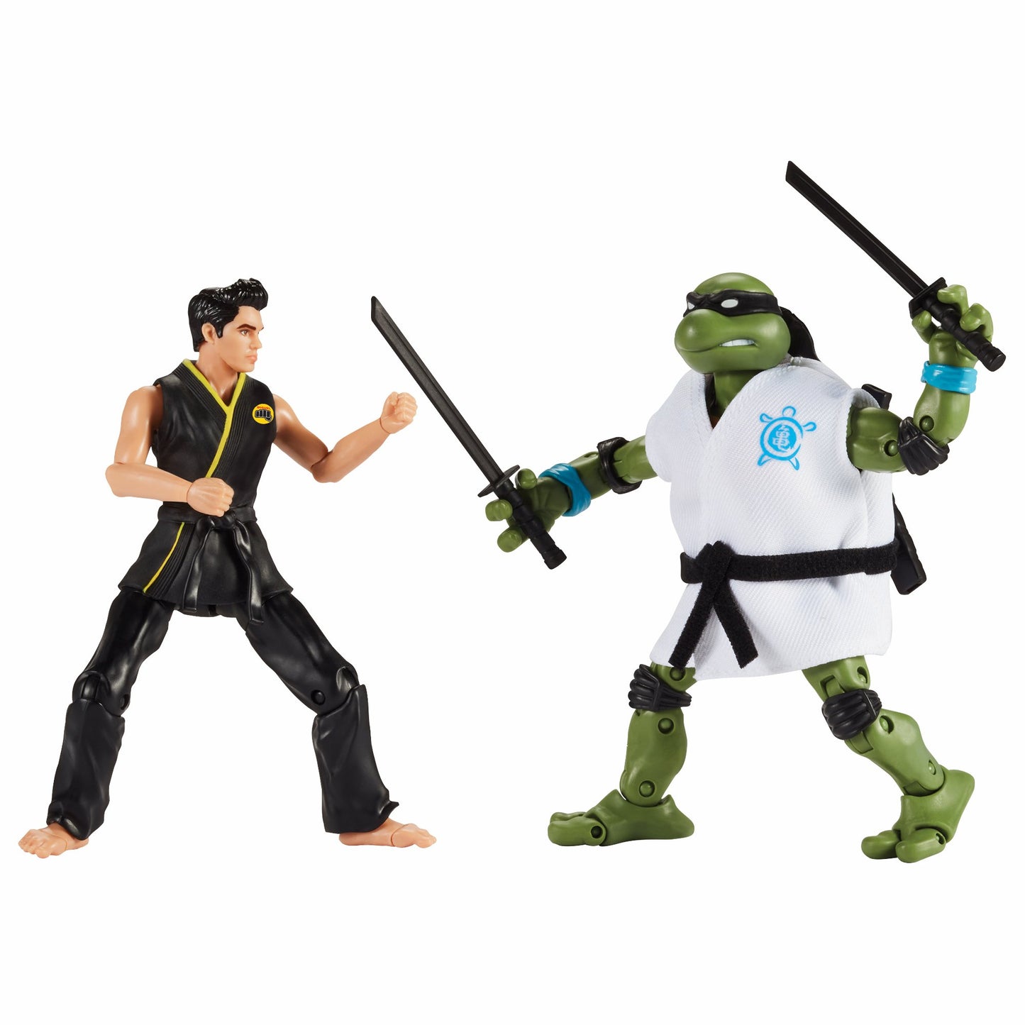 TMNT X COBRA KAI LEONARDO VS MIGUEL DIAZ ACTN FIG 2PK