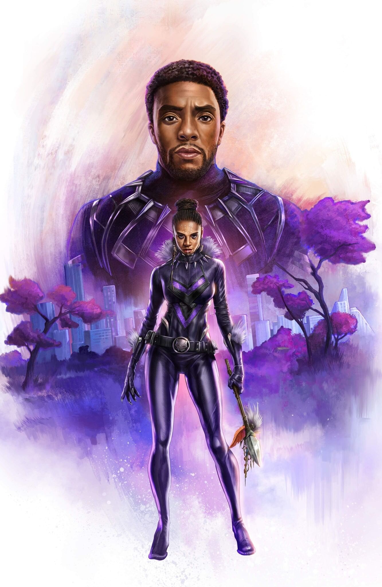 LIMITED EDITION SHURI / T'CHALLA BLACK PANTHER ART PRINT