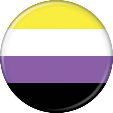 Nonbinary Flag Button