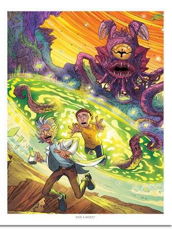 16" X 20"  ART PRINT  |   (Adult Swim) RICK &amp; MORTY