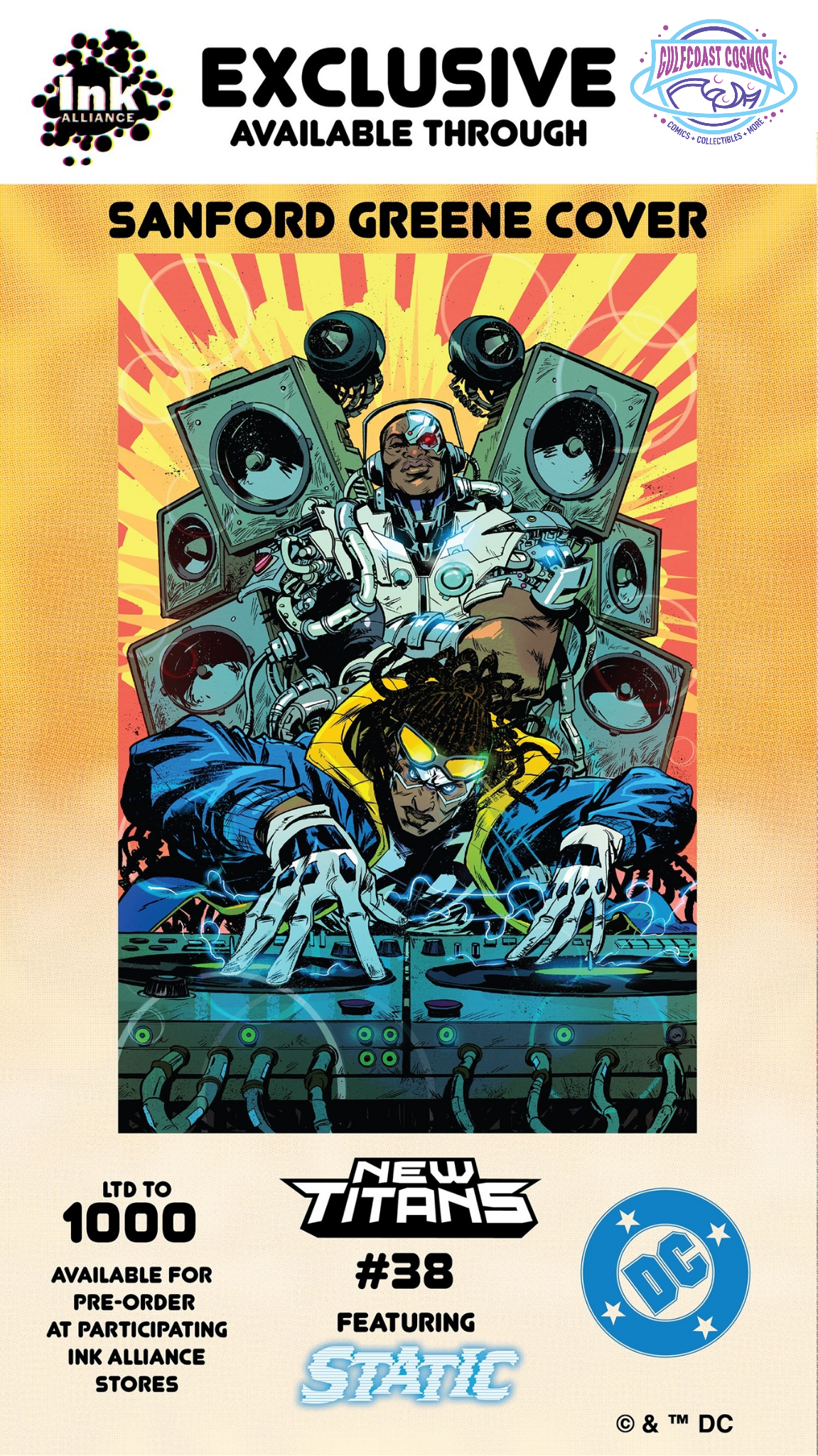 NEW TITANS #38 Sanford Greene  x Ink Alliance Variant