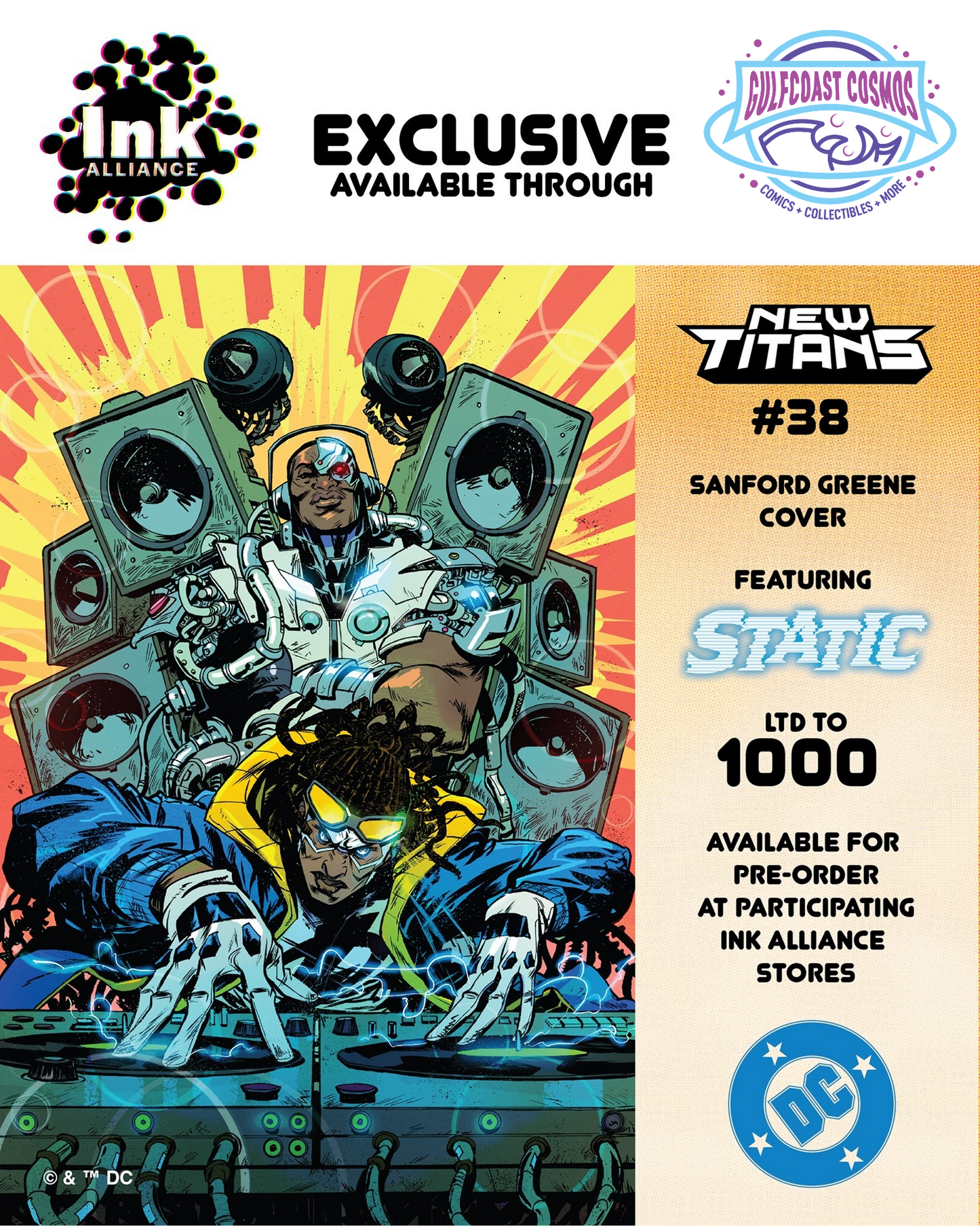 NEW TITANS #38 Sanford Greene  x Ink Alliance Variant